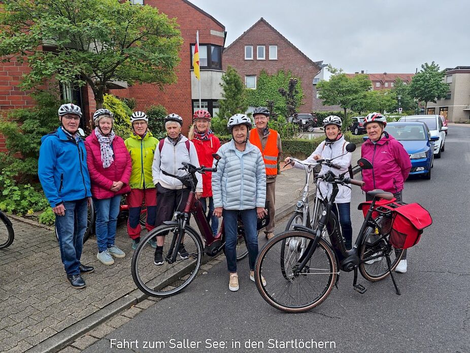 in den Startlöchern