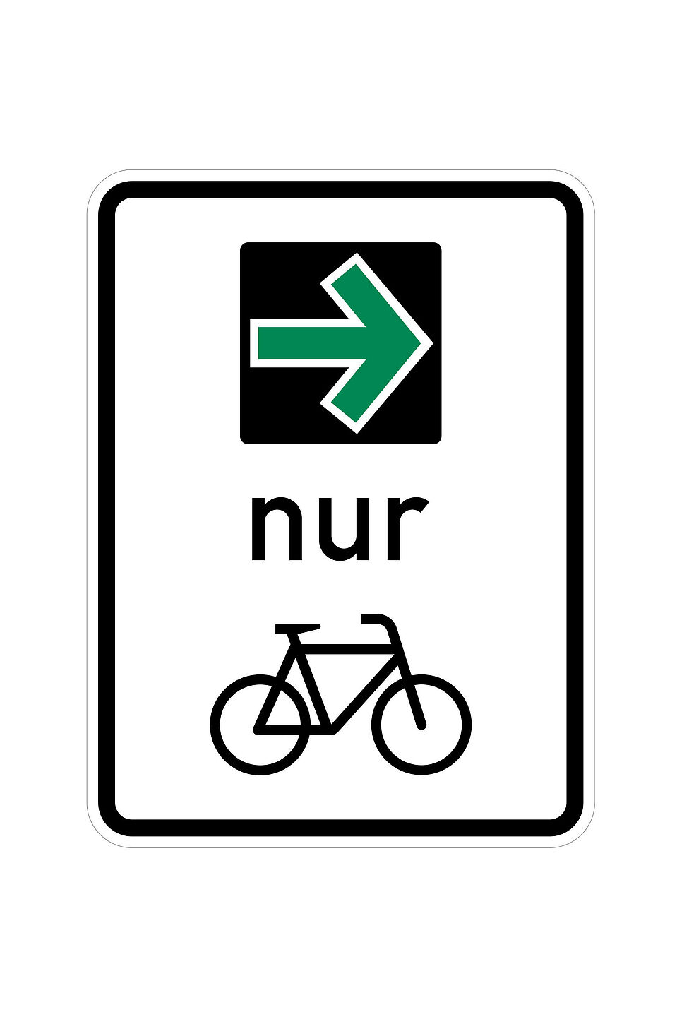 Verkehrszeichen-721-Wikipedia Verkehrszeichen-721 nach §37 StVO (Grünpfeil für Radverkehr)