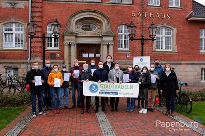 Siegherehrung beim Stadtradeln 2021 in Papenburg