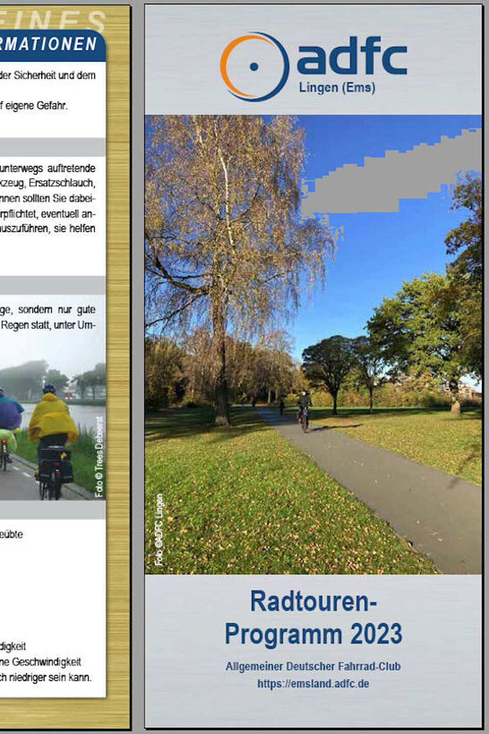 Screenshot Tourenprogramm ADFC Lingen 2023 Screenshot Tourenprogramm ADFC Lingen 2023