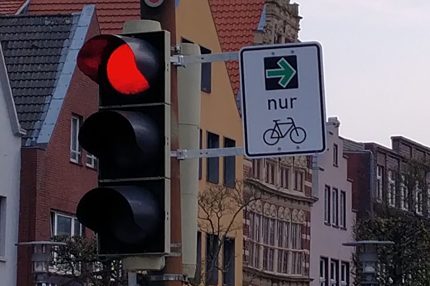 Grünpfeil für den Radverkehr