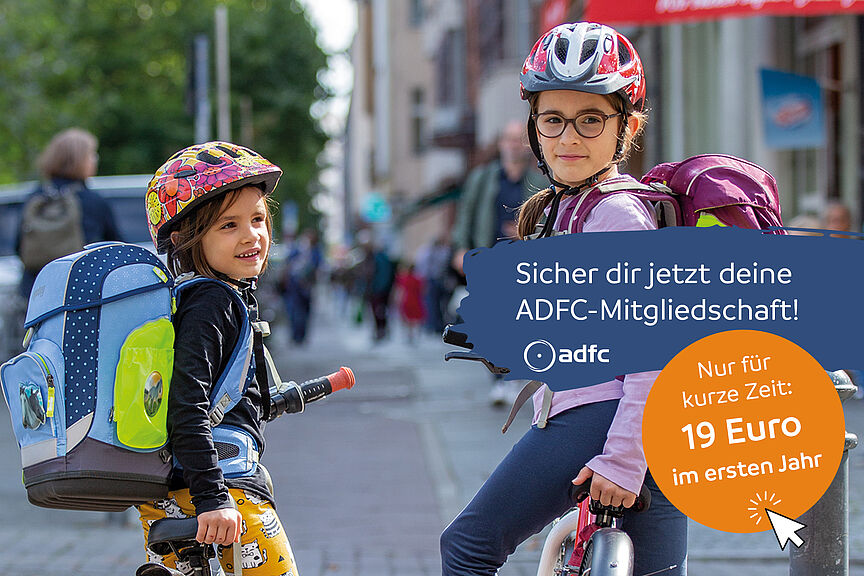 Werbeaktion Frühjahr Einstieg Werbemotiv ADFC Einstiegsmitgliedschaft